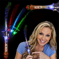 Light Up Wand - Fiber Optic - Star - Multi LED